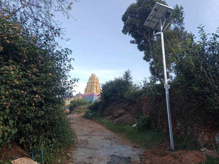 solar streetlight at sunshine nagar