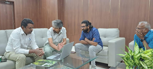 UK Pact team presents their work to Dr. P Senthil Kumar.