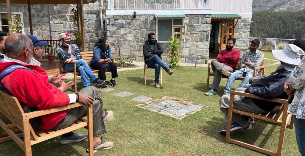 Interaction with the community members at the Himalayan Hub