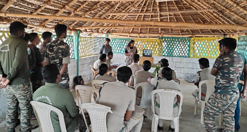C Vandana presenting research highlights in Bhavanisagar range(1)