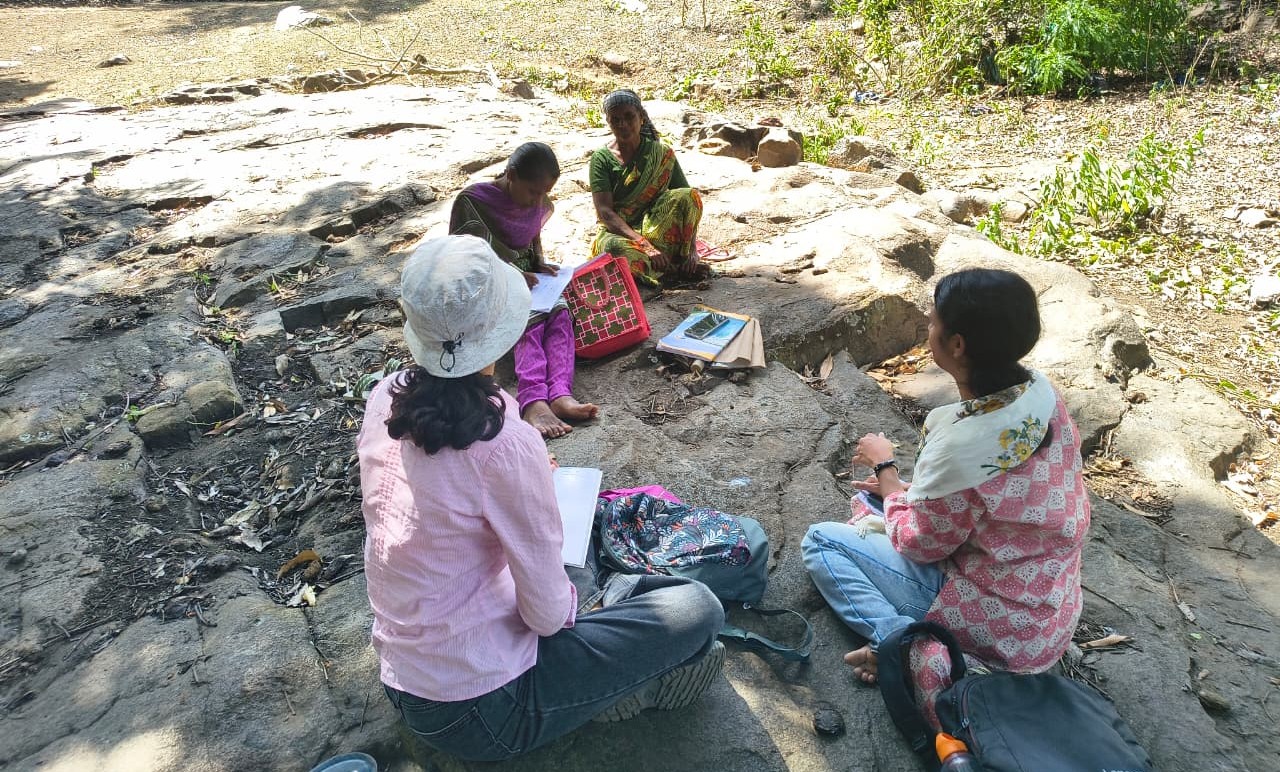 c Field visit to Kurubarpallam Baseline data collection