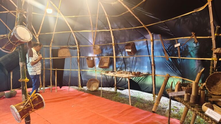A view of the Ala with traditional objects and tools on display