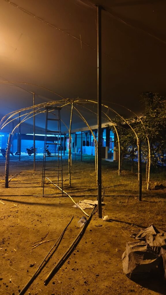Ala' s structure was constructed using bamboo reed ( pc aswathy)