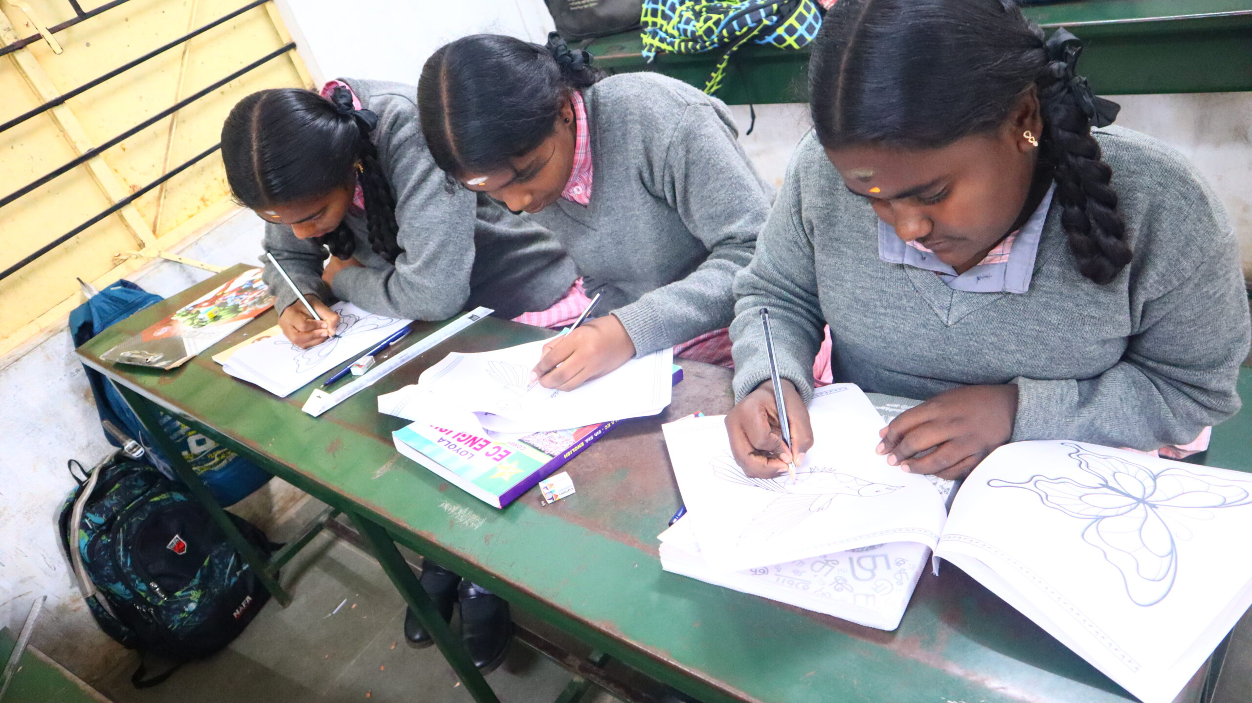 students are learned started drawing patten